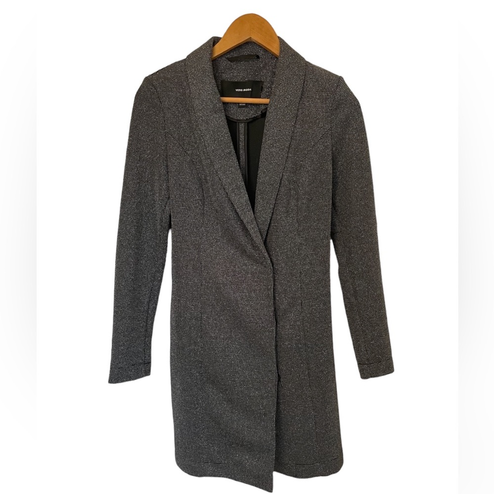 Vero Moda fancy light long glitter blazer
